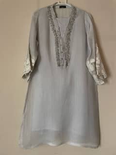 Agha noor dress with same color pants