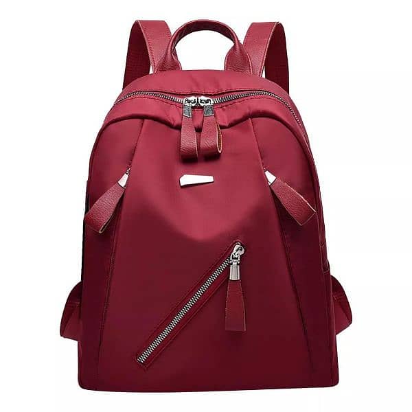 Casual Faux Leather Backpack - 1 pc 0