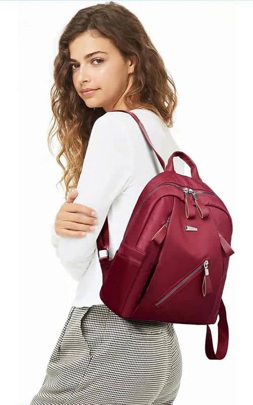 Casual Faux Leather Backpack - 1 pc 3