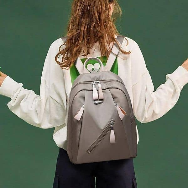 Casual Faux Leather Backpack - 1 pc 4