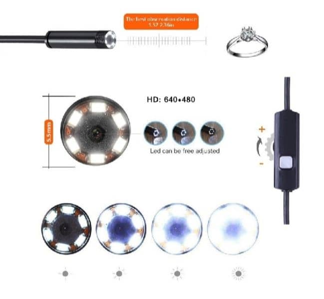 3in1 Hd Endo Scope Camera Hd Video Quality 3