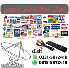 dish setting all satellite