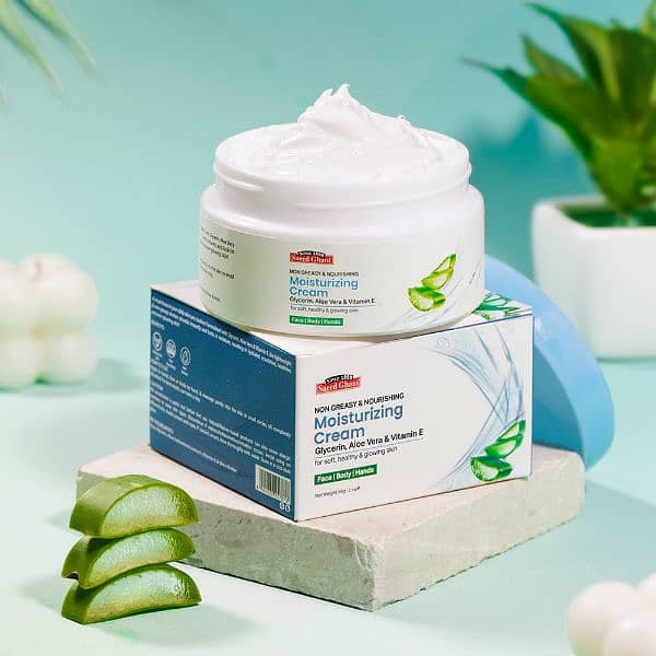 Oil-Free Moisturizing Cream with Glycerin, Aloe Vera, & Vitamin E 0