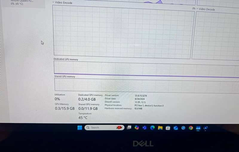 Dell precision 7530 i7 8th Generation 8