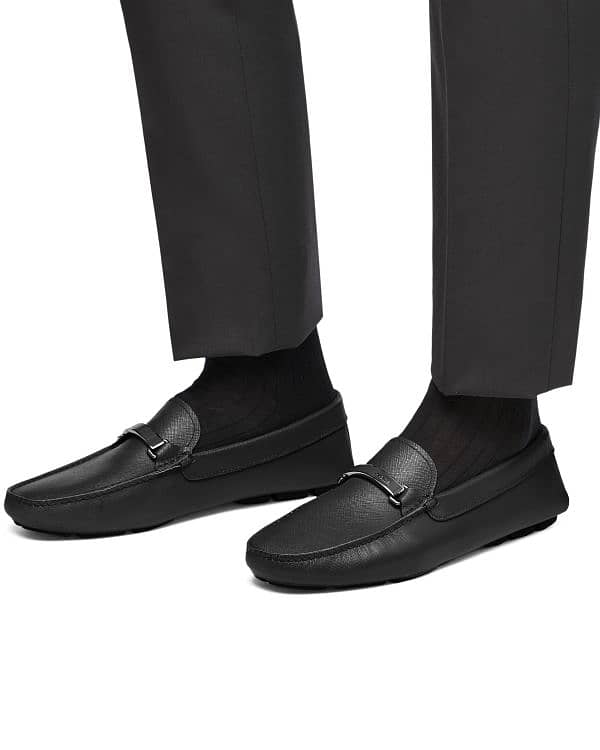 Prada saffiano leather driving loafers 3