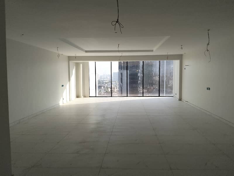 Roshan Trade Center Brand New and Leased Office For Sale 1560 Square Feet With All Modern Facilities At Prime Location of shaheed e Millat road Front Road Facing Office 1