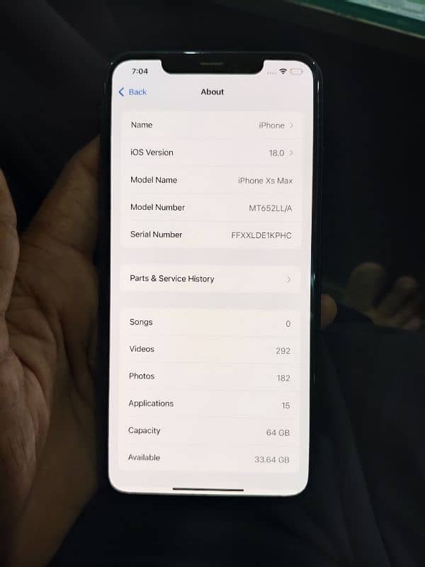 iphone xs max pta approved  condition 9/10 6