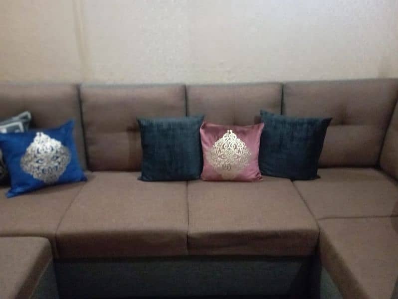 L shaped sofa 2 month use Aone condition available 1