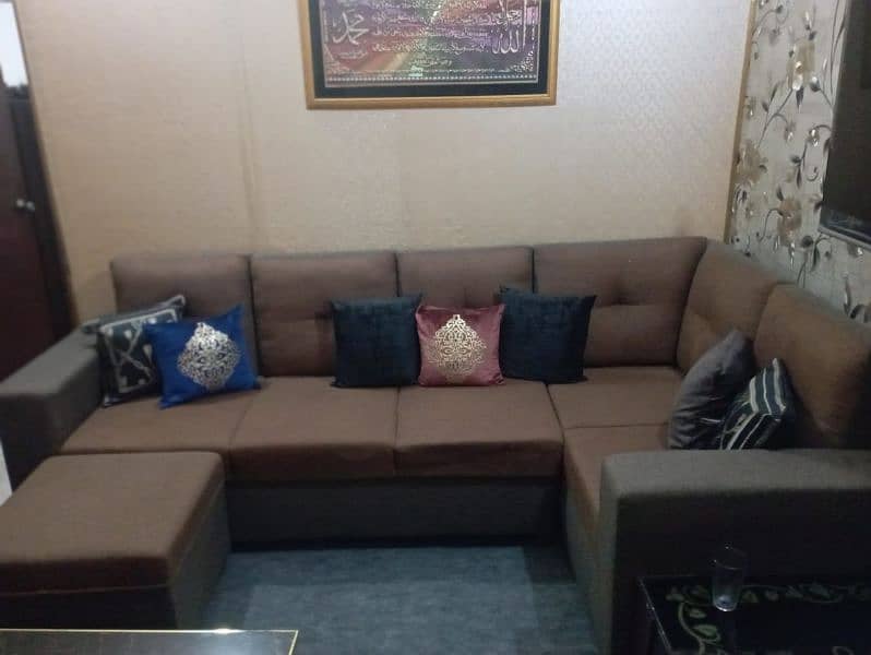 L shaped sofa 2 month use Aone condition available 3