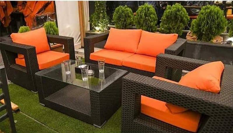 swing jhola rattan  iron fram iron  cussions outdoor furniture 16