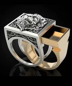 Hot Fashion Retro Domineering Lion Ring Creative Invisible Storage Box