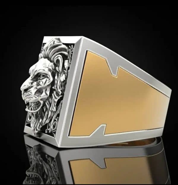 Hot Fashion Retro Domineering Lion Ring Creative Invisible Storage Box 2