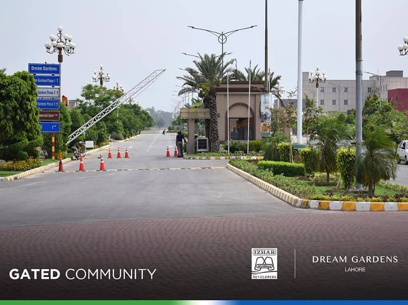 5 MARLA PLOT FOR SALE ON INSTALLMENT IN  DREAM GARDENS  DEFENSE ROAD LAHORE. 3