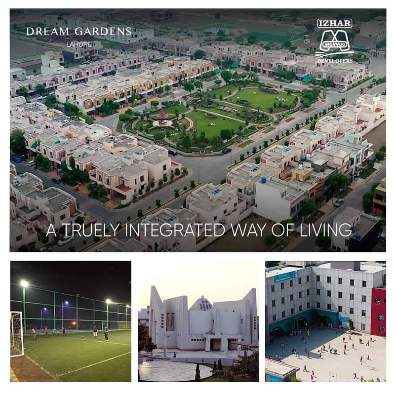 5 MARLA PLOT FOR SALE ON INSTALLMENT IN  DREAM GARDENS  DEFENSE ROAD LAHORE. 5