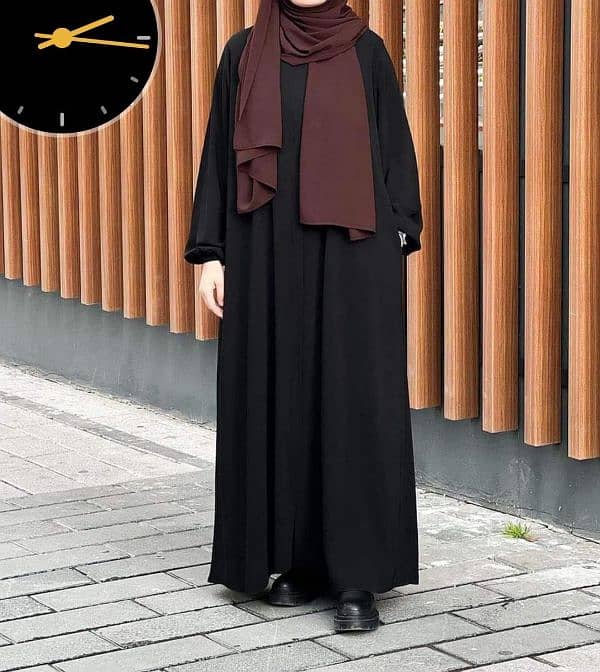 Abaya with stoller 5