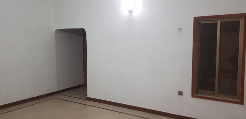 silent commercial three bed dd portion for rent in johar 11