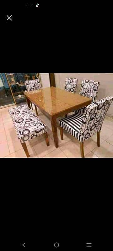 new royal style dining table set with Chris 13