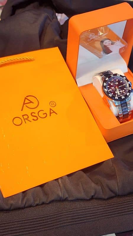 ORSGA brand watch 6 month warranty iske sath back bhi hai 3