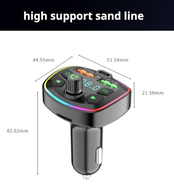 Car MP3 Player Fm Transmitter Wireless Bluetooth 5.0 6