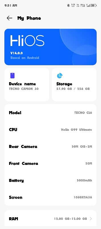 tecno camon 30 12/256 only 15 days use like box pack 1