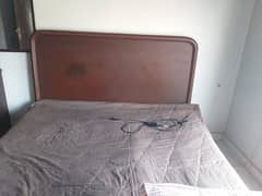 Bed with mattress