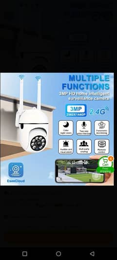 Smart Security Camera HD- Night Vision Camera. 360 Rrotete.