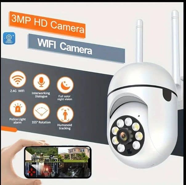 Smart Security Camera HD- Night Vision Camera. 360 Rrotete. 1