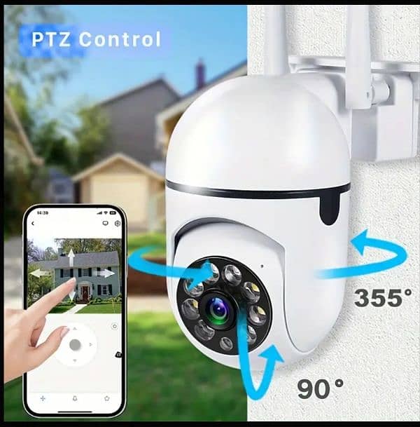 Smart Security Camera HD- Night Vision Camera. 360 Rrotete. 4