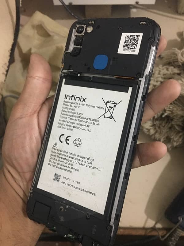 Infinix smart 6 PTA official approved 5000mh Batry 2/32GB 4