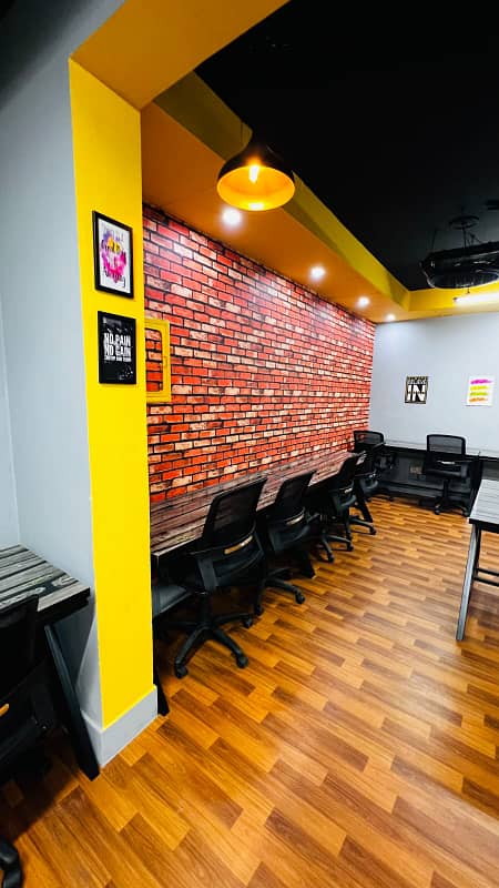 Furnished Office for rent in Model town for Silent office (Call center + Software house + Marketing office and other setup as you want) 9