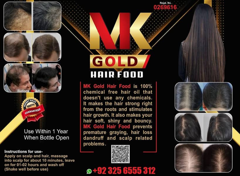 MK Gold hair food is a herbal product 1