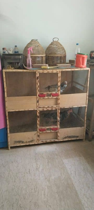 wood Double cage 0