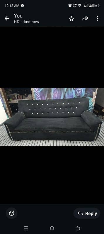 Black sofa velvet 0