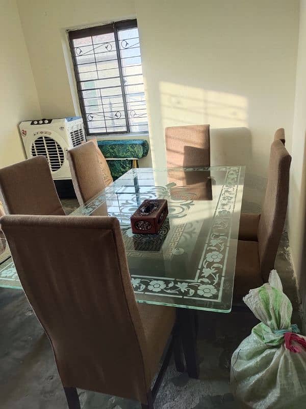 Dining table with 6 chairs (a one condition) 1