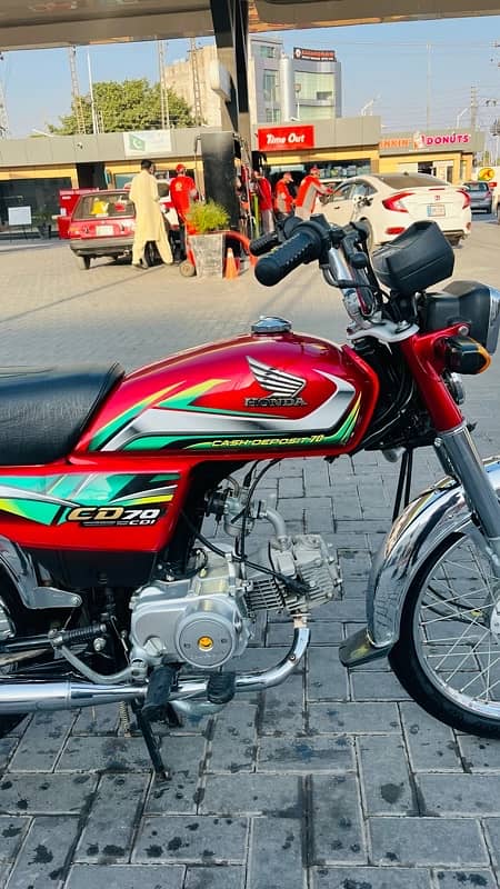 honda cd 70 bike for sale 10/10 just like new full ok 5