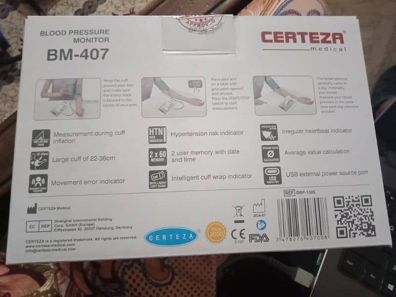 Certeza Blood Pressure and Heart Beat Monitor 3