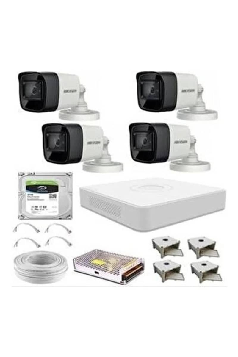 4 HIKVISION CCTV Camera Package Full HD 2-MP 0