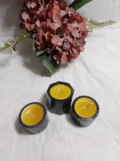 Concrete Candles Jars and Empty Jars Pack of 6 Available