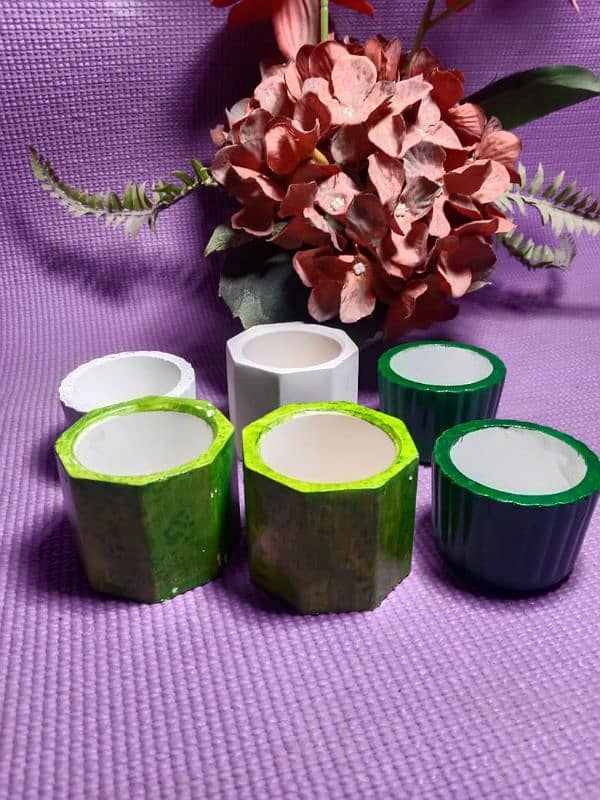 Concrete Candles Jars and Empty Jars Pack of 6 Available 1