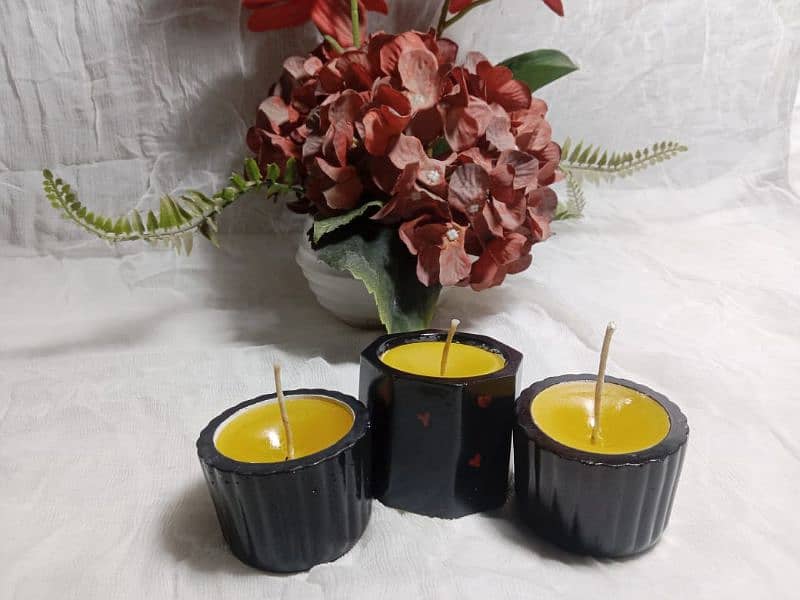 Concrete Candles Jars and Empty Jars Pack of 6 Available 6