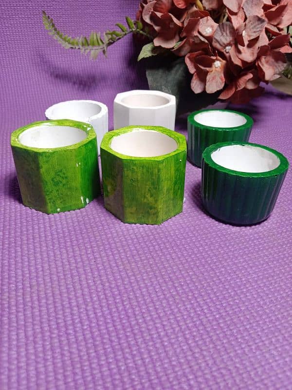 Concrete Candles Jars and Empty Jars Pack of 6 Available 7