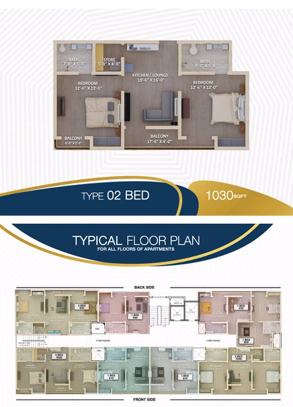 Apartment Available on 3years easy installments in bahria town karachi 2