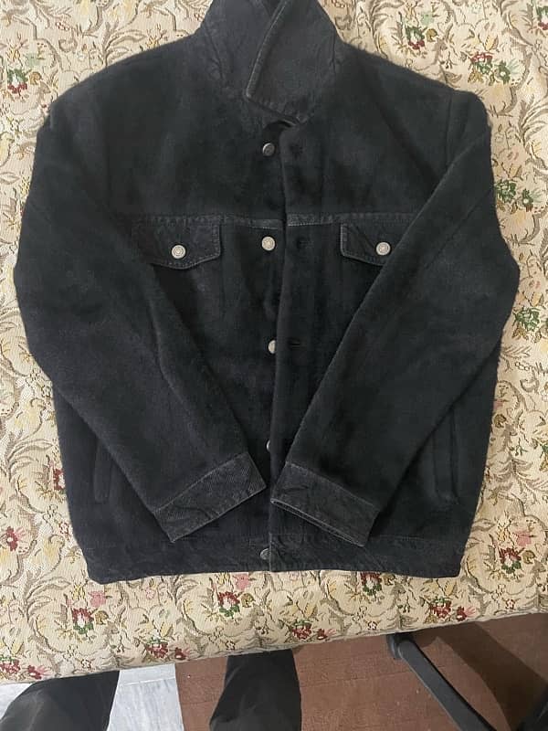 black suede trucker jacket 2