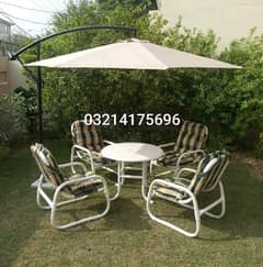 OUTDOOR GARDEN RATTAN UPVC FURNITURE SOFA SET CHAIRS TABLE UMBRELLA