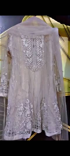 Used 3 Pc stiched ORGANZA party wear dress