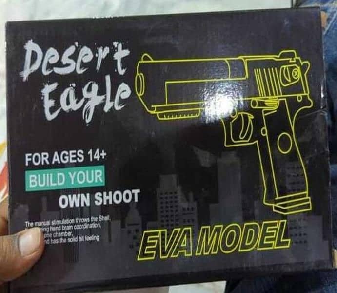 desert eagle air gun with nerf bullets cash on delivery all  Pakistan 4