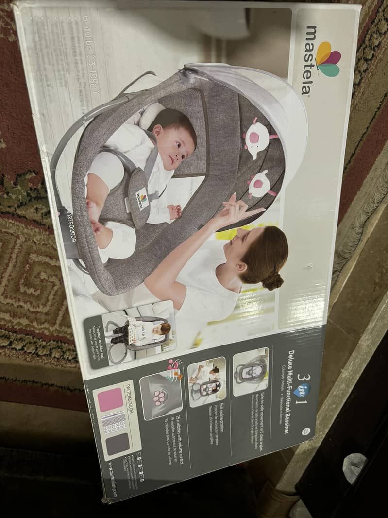 Mastela 3 in 1 Bassinet - Baby Rocker / Bouncer 1