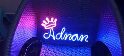 Customized NEON Sign Board - Name Plate - 4 Letters Alphabets 8