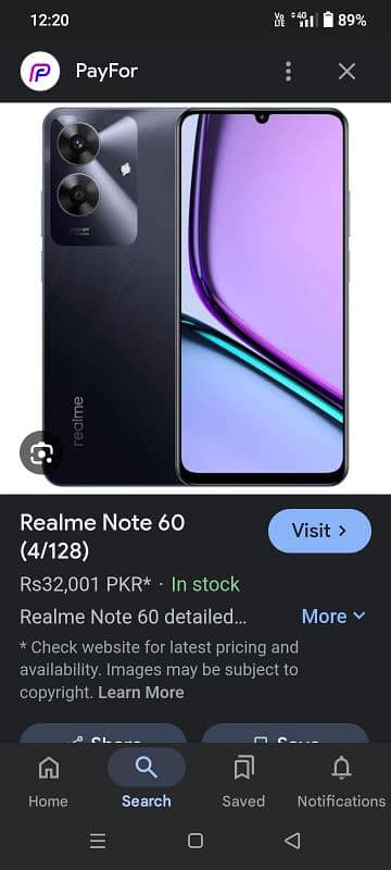 Realme Note 60 0