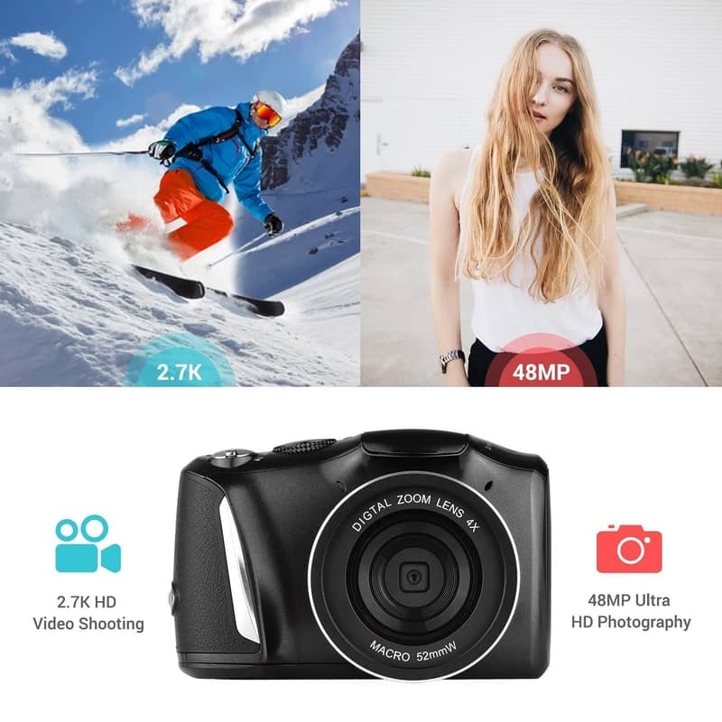 Digital Camera 48MP 2.7K Ultra HD Video Camcorder 4